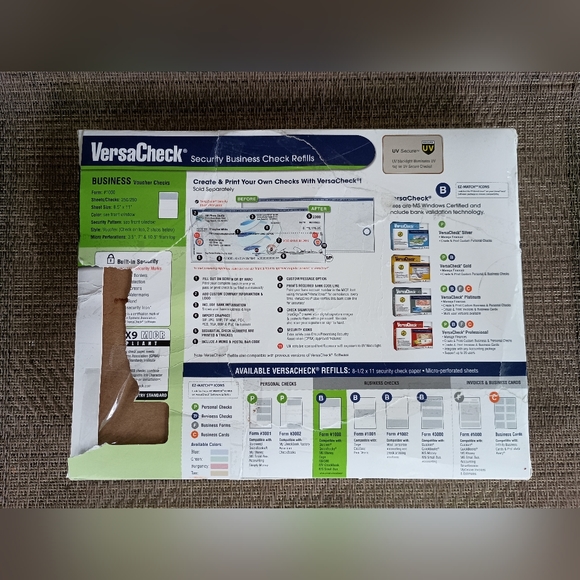 VersaCheck Security Business Check Refills. - Picture 4 of 9